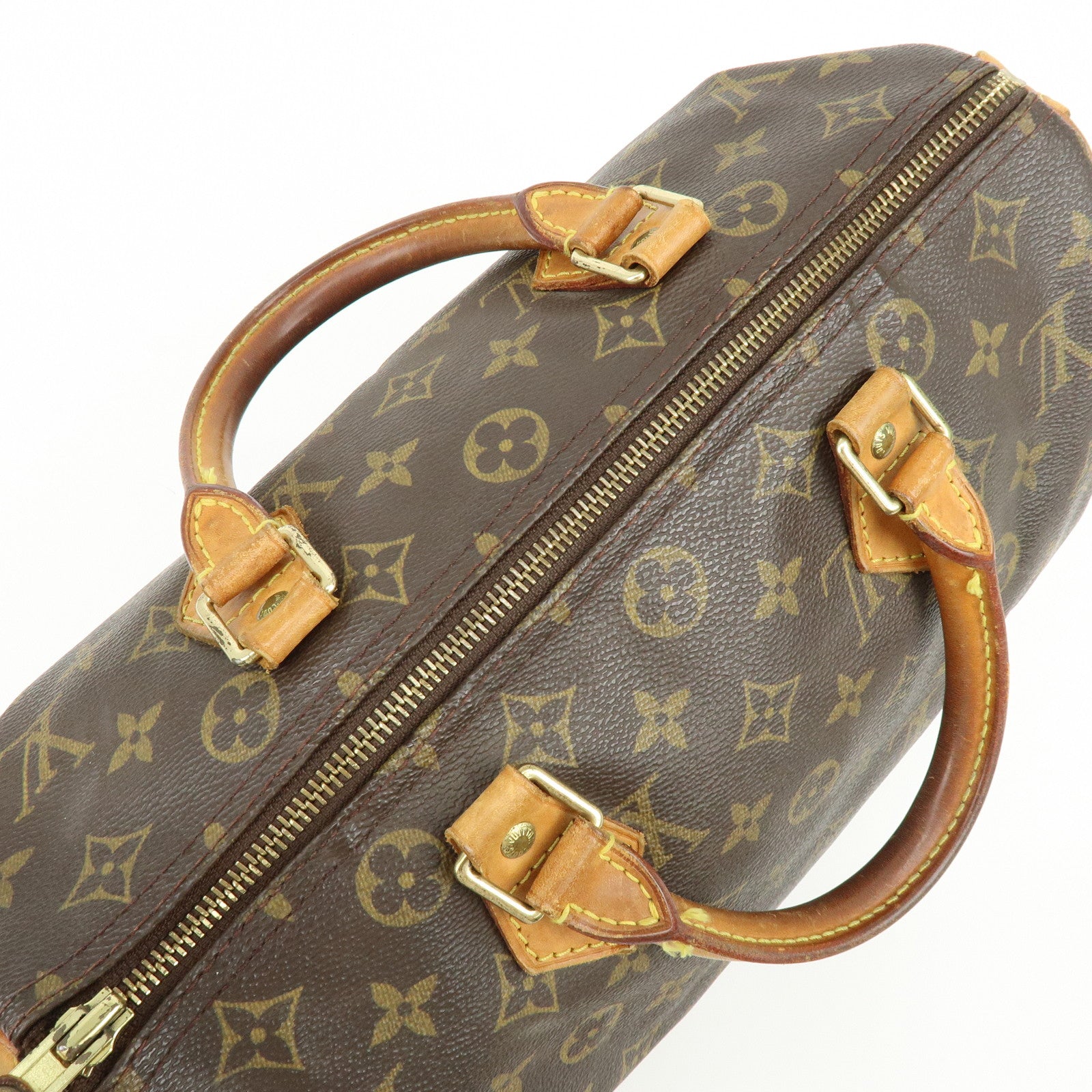 Louis Vuitton Monogram Speedy 30 Boston Bag Hand Bag Brown M41108