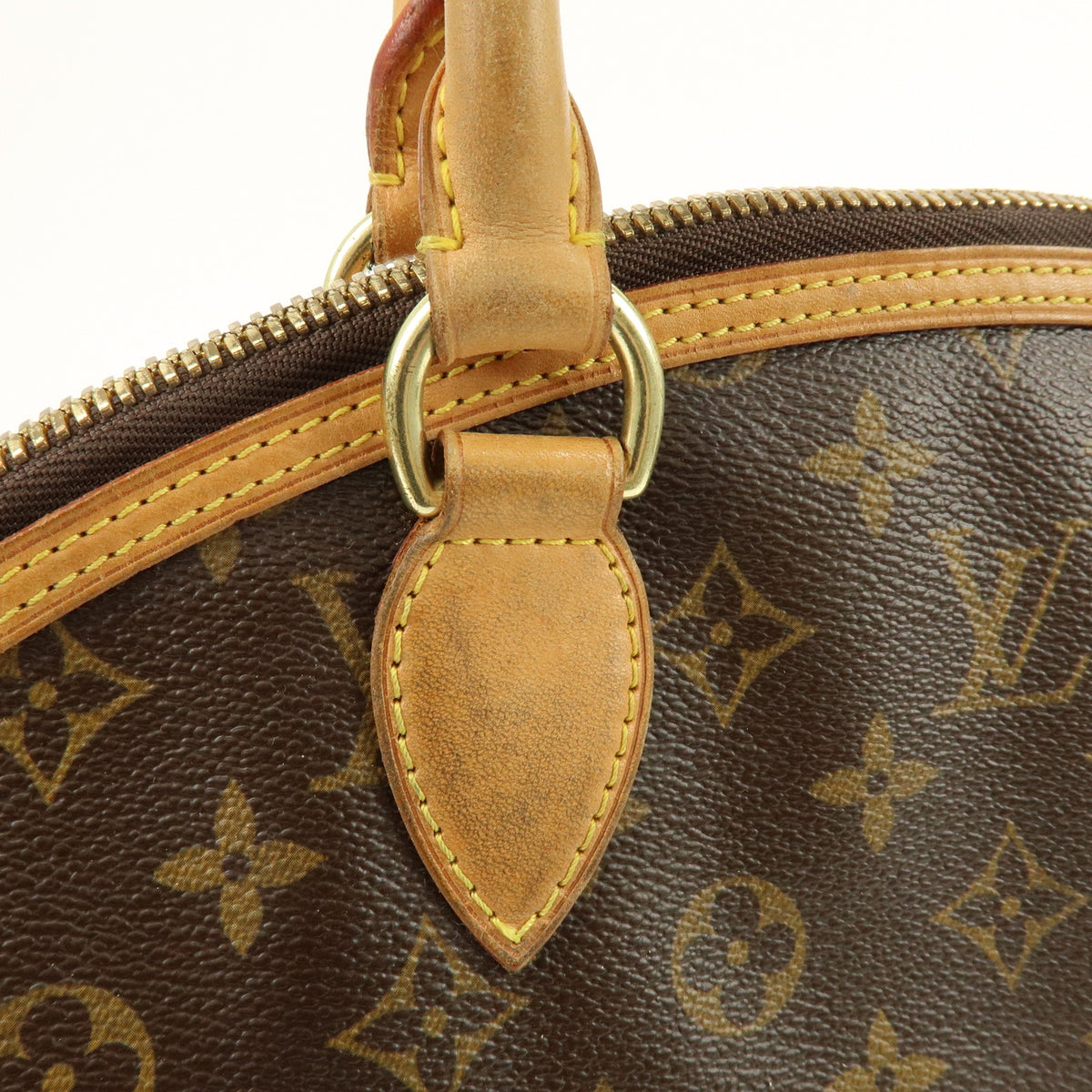 Louis Vuitton Monogram Lockit Vertical Hand Bag Brown M40103