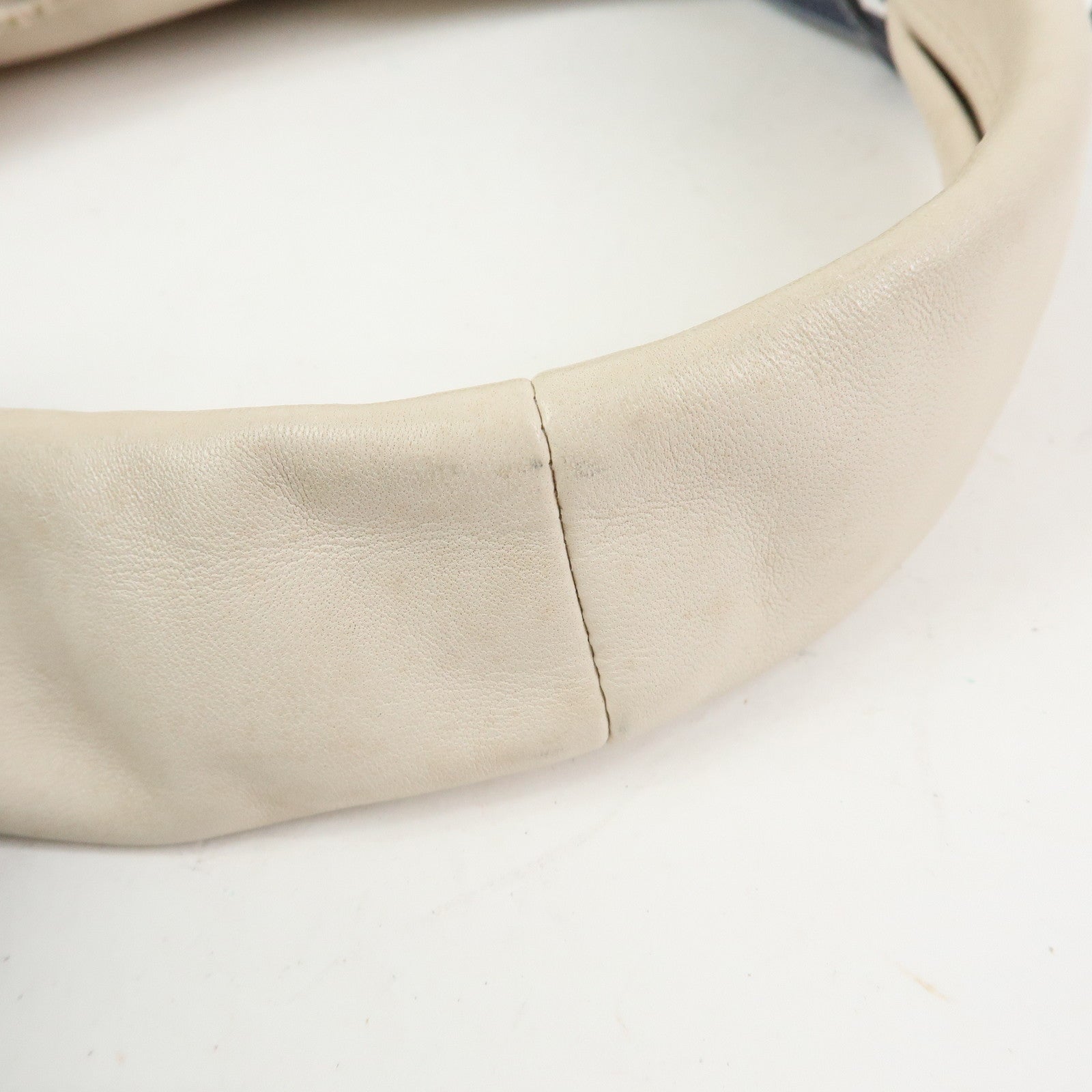 LOEWE Anagram Nappa Leather Hand Bag Shoulder Bag Ivory