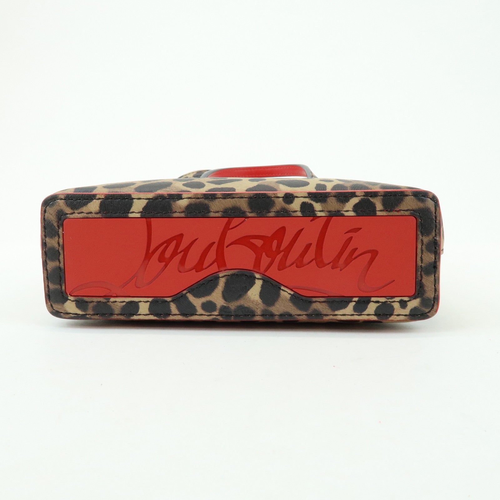 Christian Louboutin PVC Leopard 2Way Bag Hand Bag Shoulder Bag