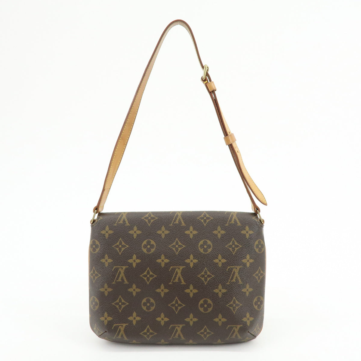 Louis Vuitton Monogram Musette Tango Short Shoulder Bag Brown M51257
