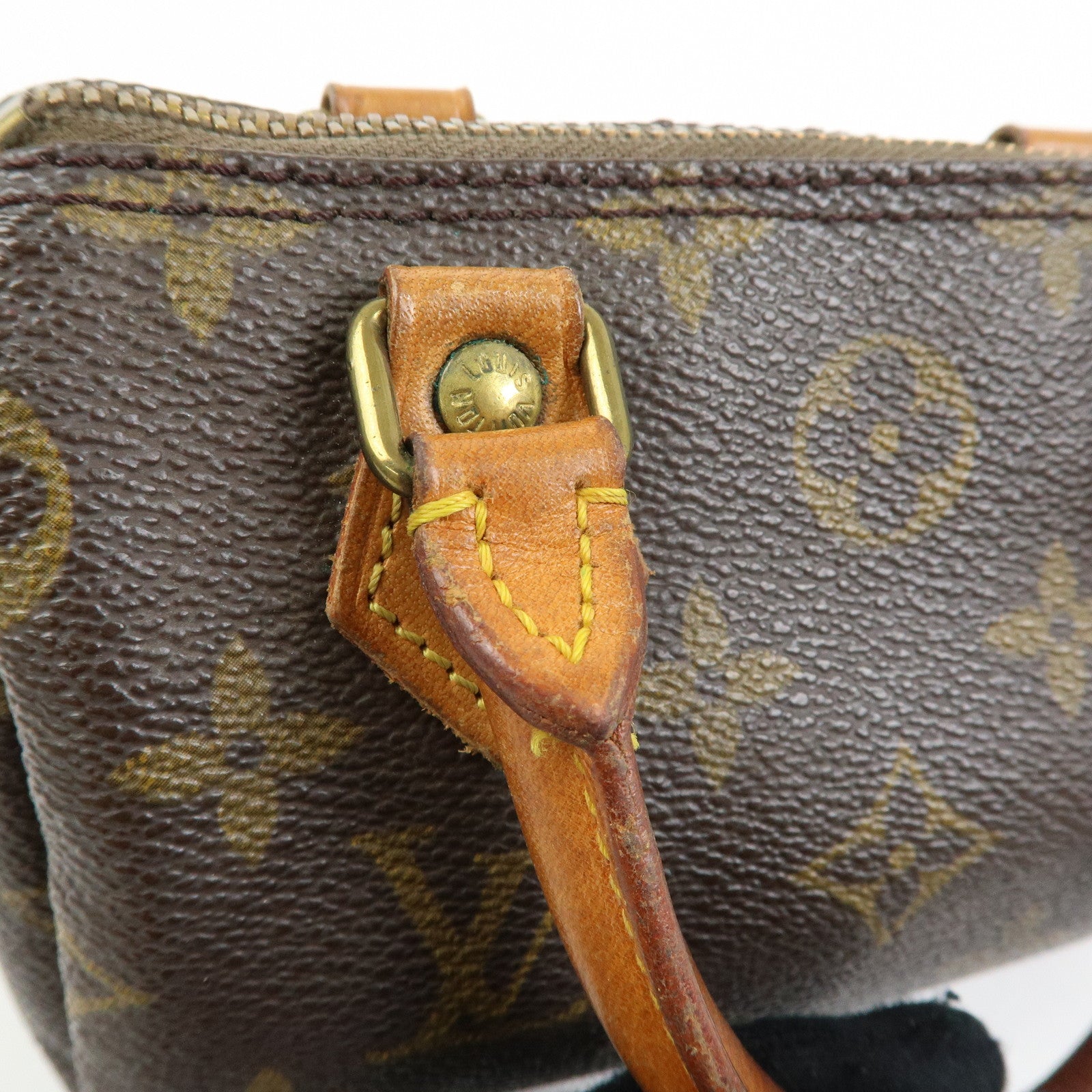 Louis Vuitton Monogram Canvas Mini Speedy Hand Bag & Strap M41534