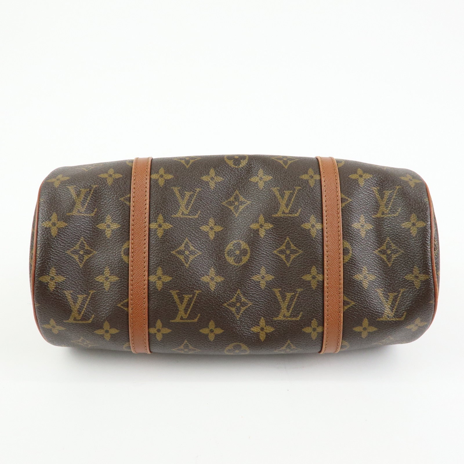 Louis Vuitton Monogram Papillon 30 Hand Bag Brown Old Style M51365