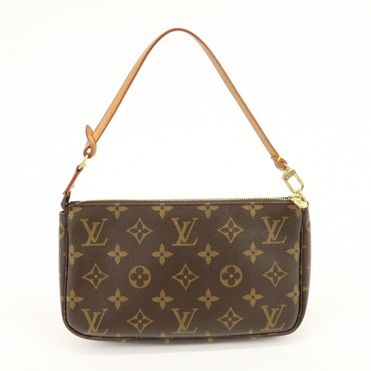 Louis Vuitton Monogram Pochette Accessoires Pouch Hand Bag Brown M51980
