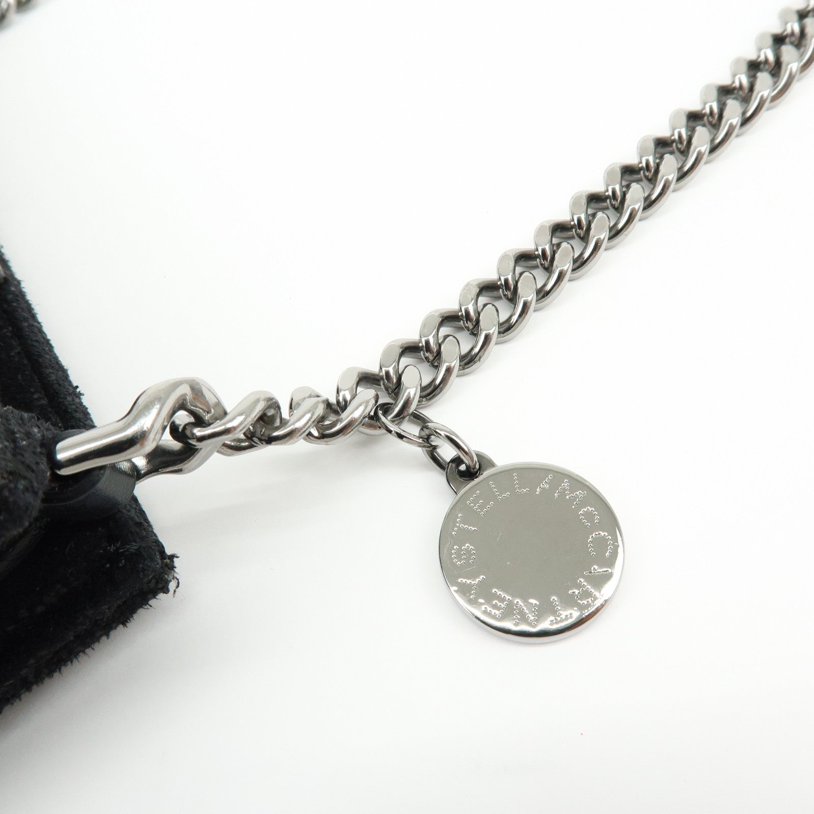 STELLA MCCARTNEY Polyester Chain Shoulder Bag Crossbody Bag Black