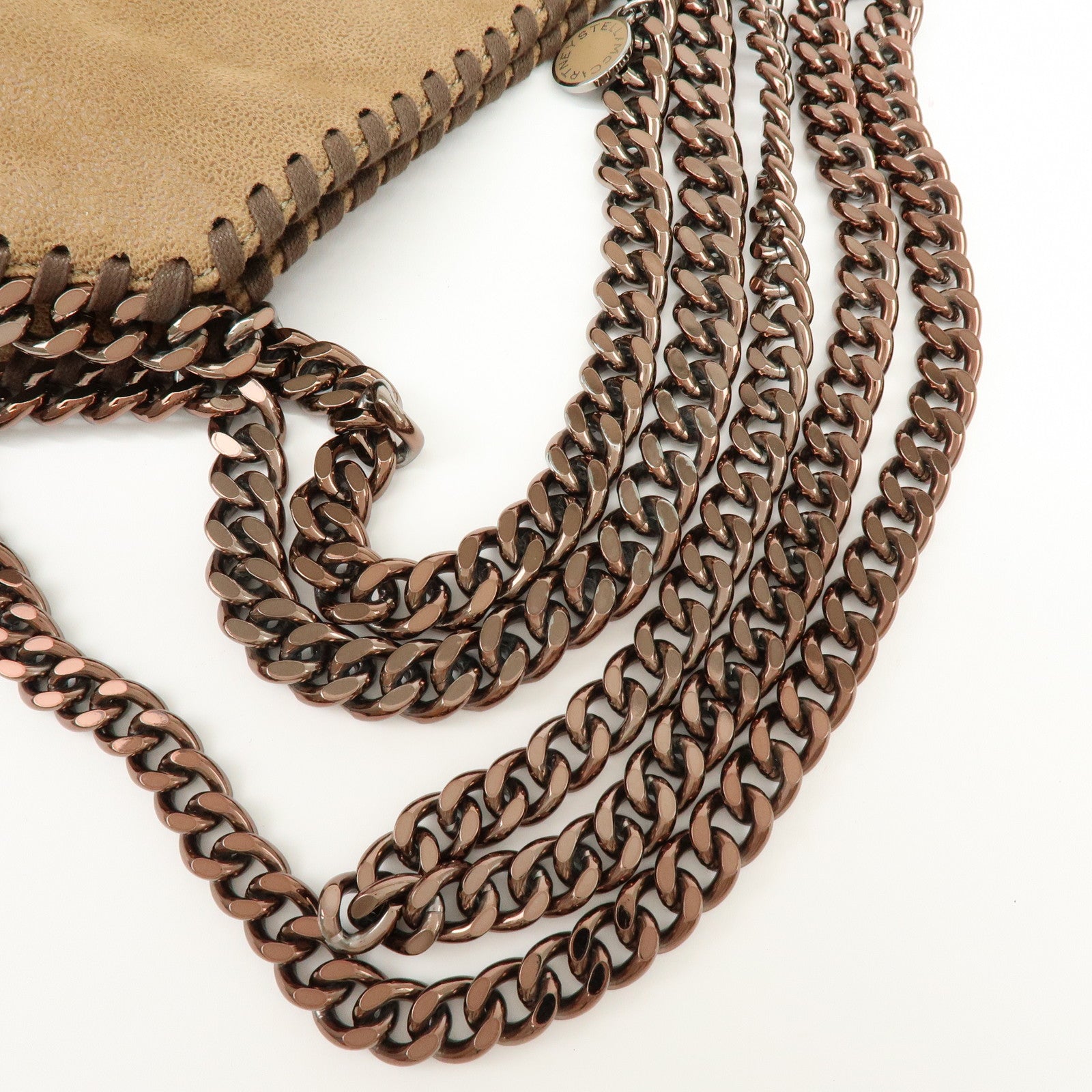 STELLA MCCARTNEY Falabella Faux Leather 2Way Bag Brown 371223