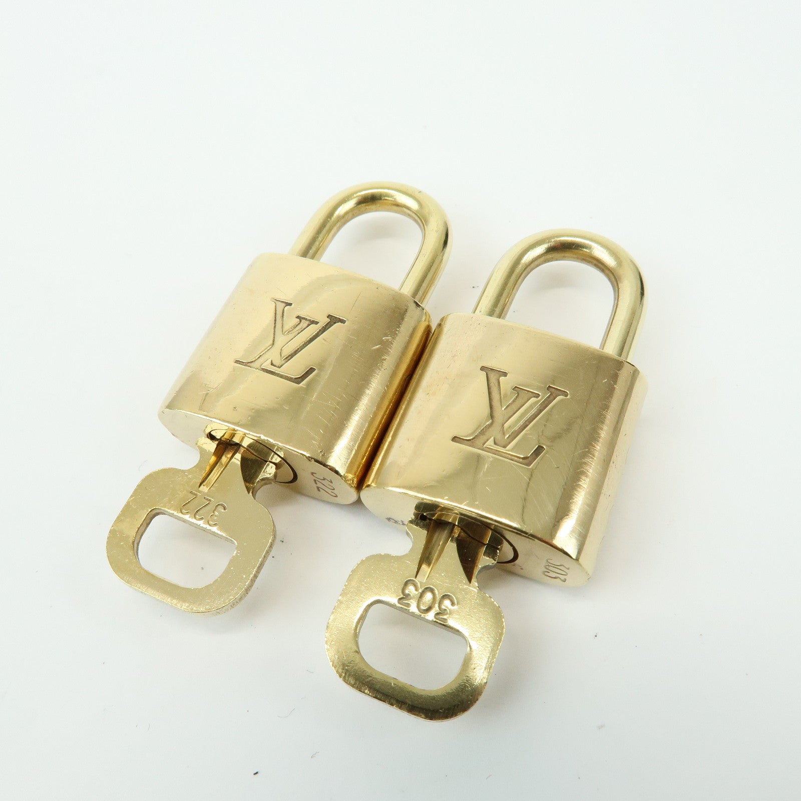 Louis Vuitton Set of 10 Lock & Key Cadena Key Lock