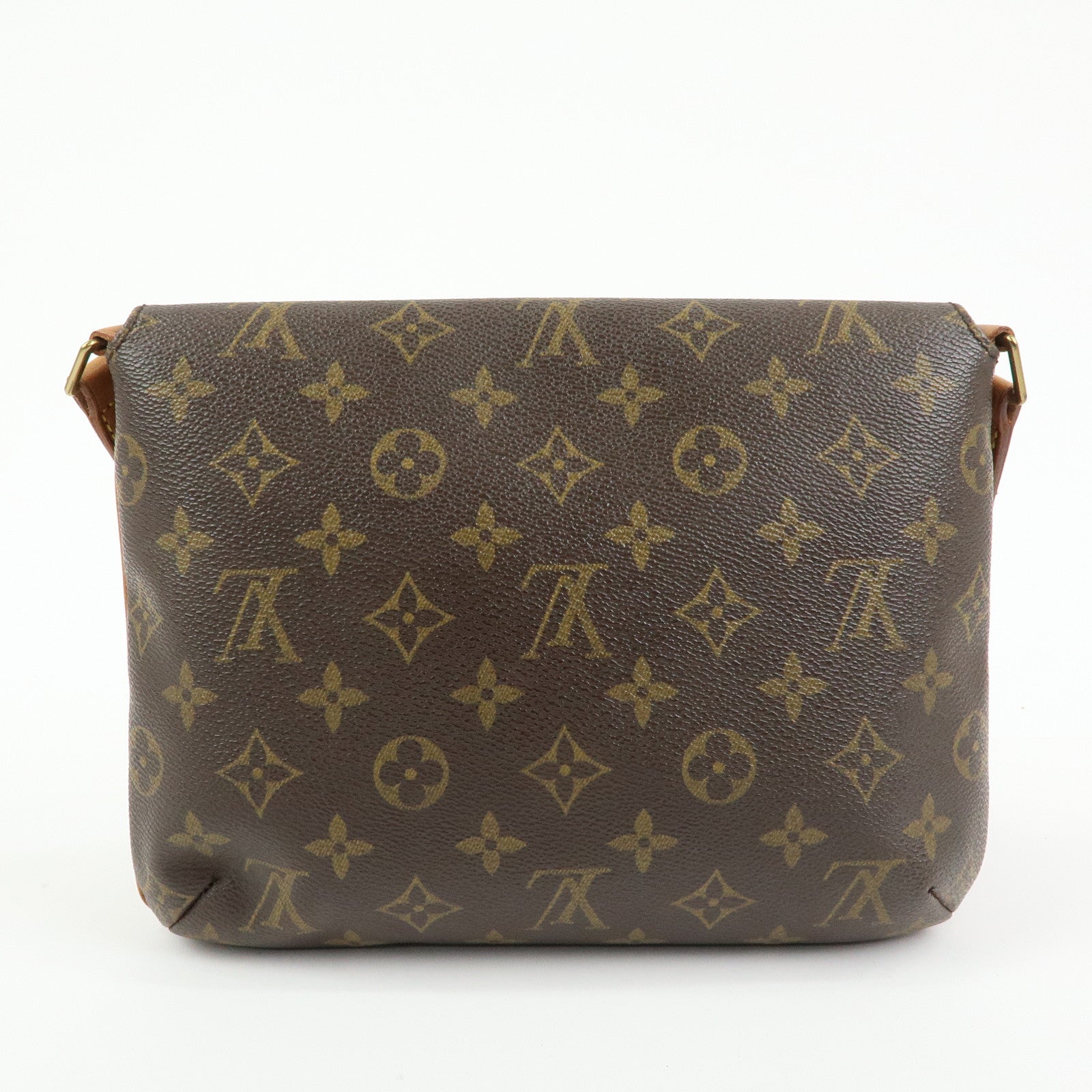 Louis Vuitton Monogram Musette Tango Short Shoulder Bag Brown M51257