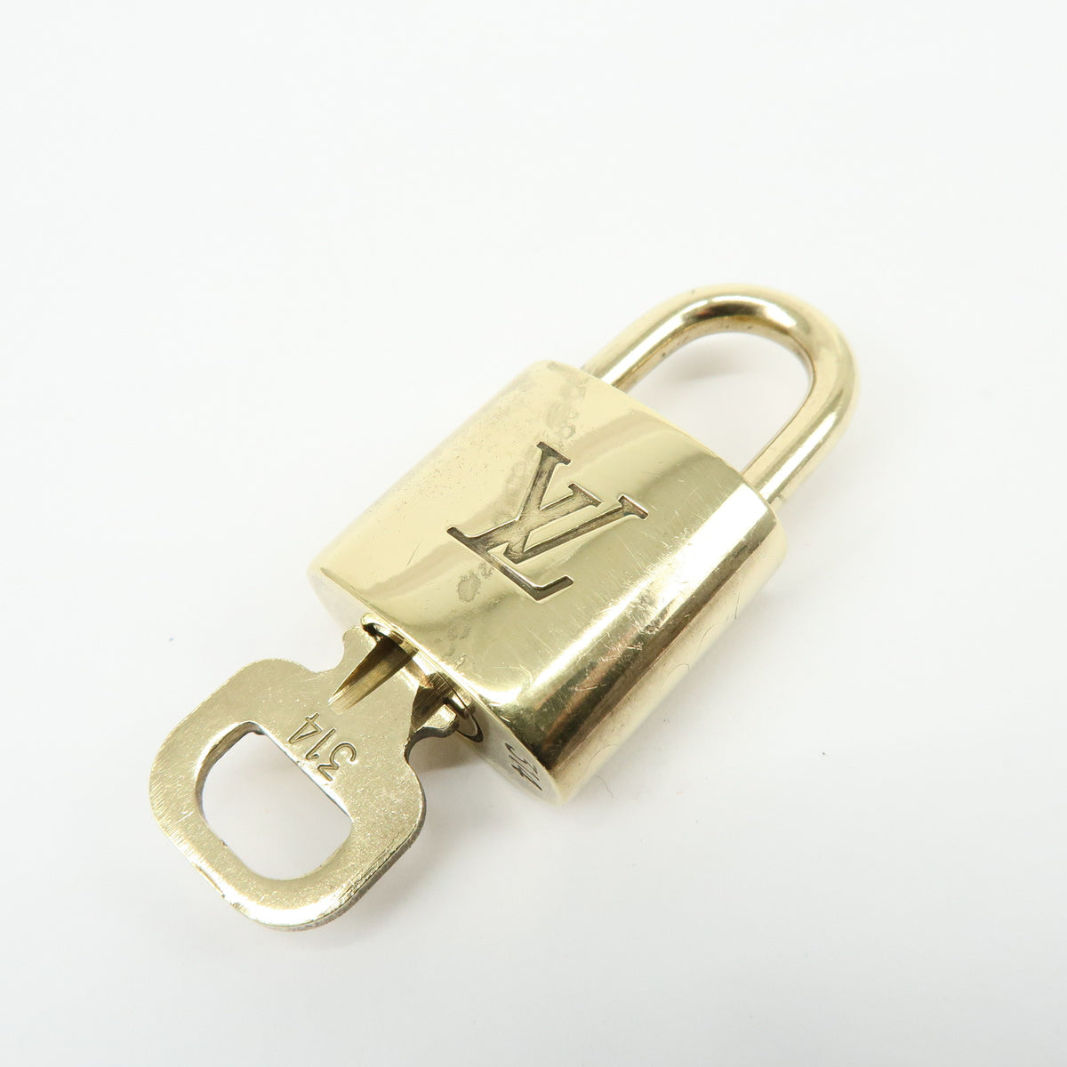 Louis Vuitton Lot of 10 Lock & Key Cadena Key Lock Gold