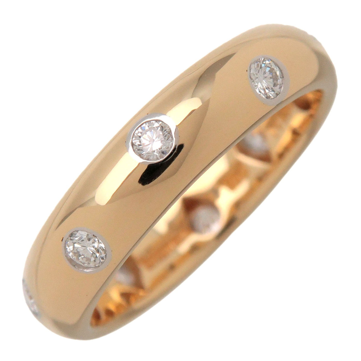 Tiffany&Co Dots 10P Diamond Ring K18 750YG US5 EU49 HK10