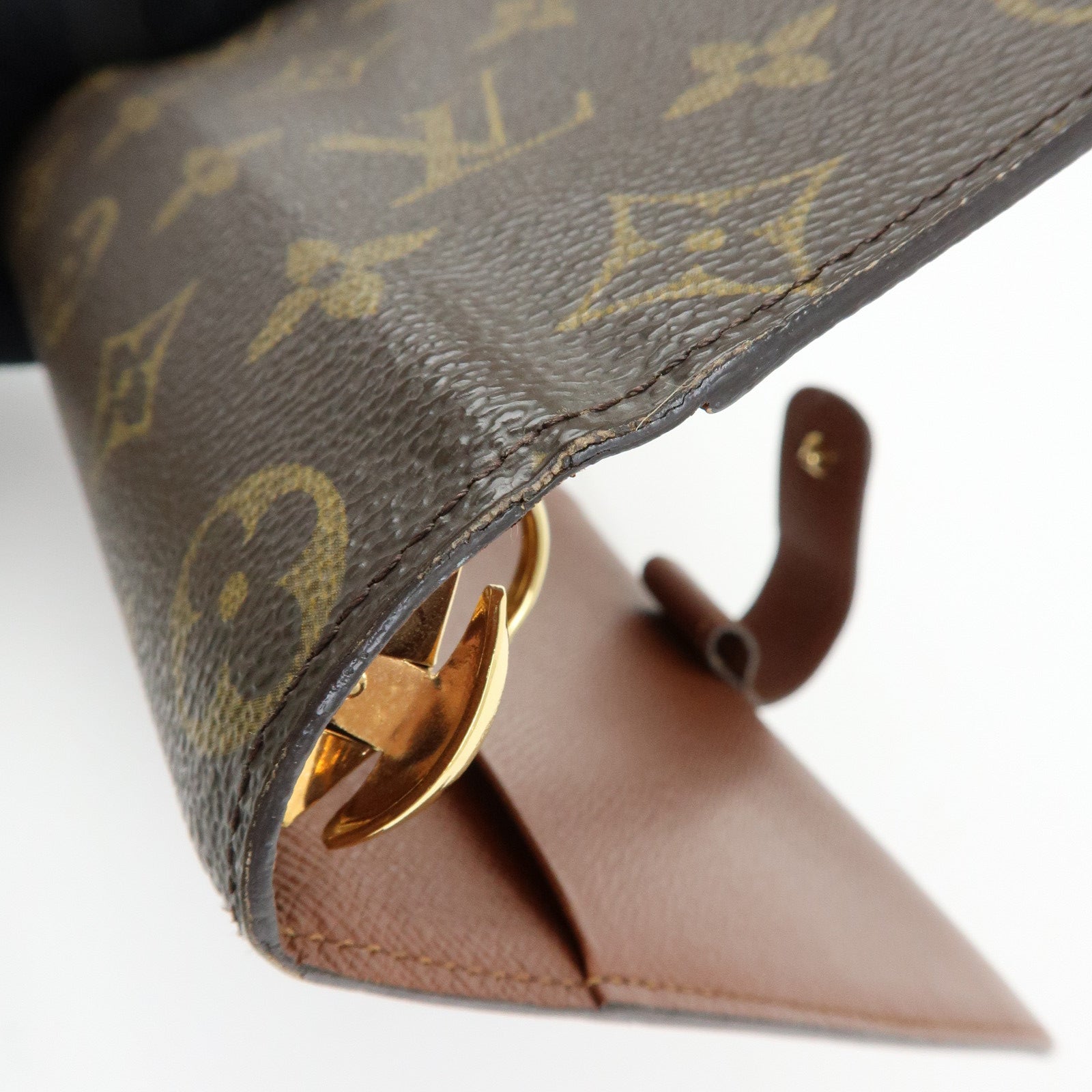 Louis Vuitton Monogram Agenda MM Planner Cover Brown R20105