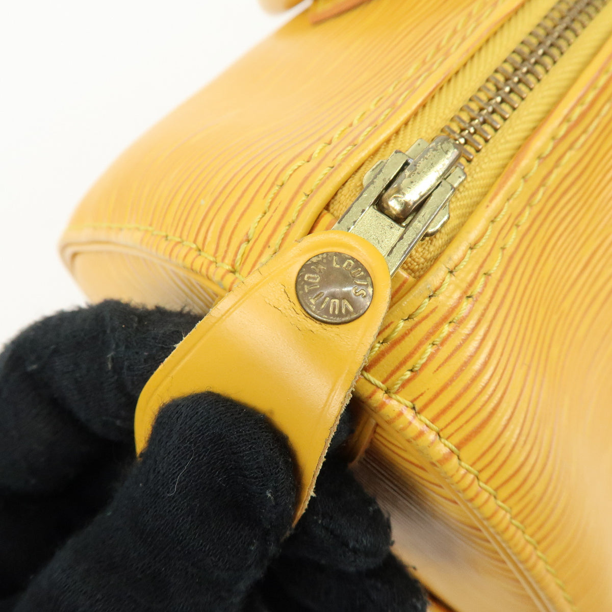 Louis Vuitton Epi Speedy 25 Boston Bag Hand Bag Yellow M43019