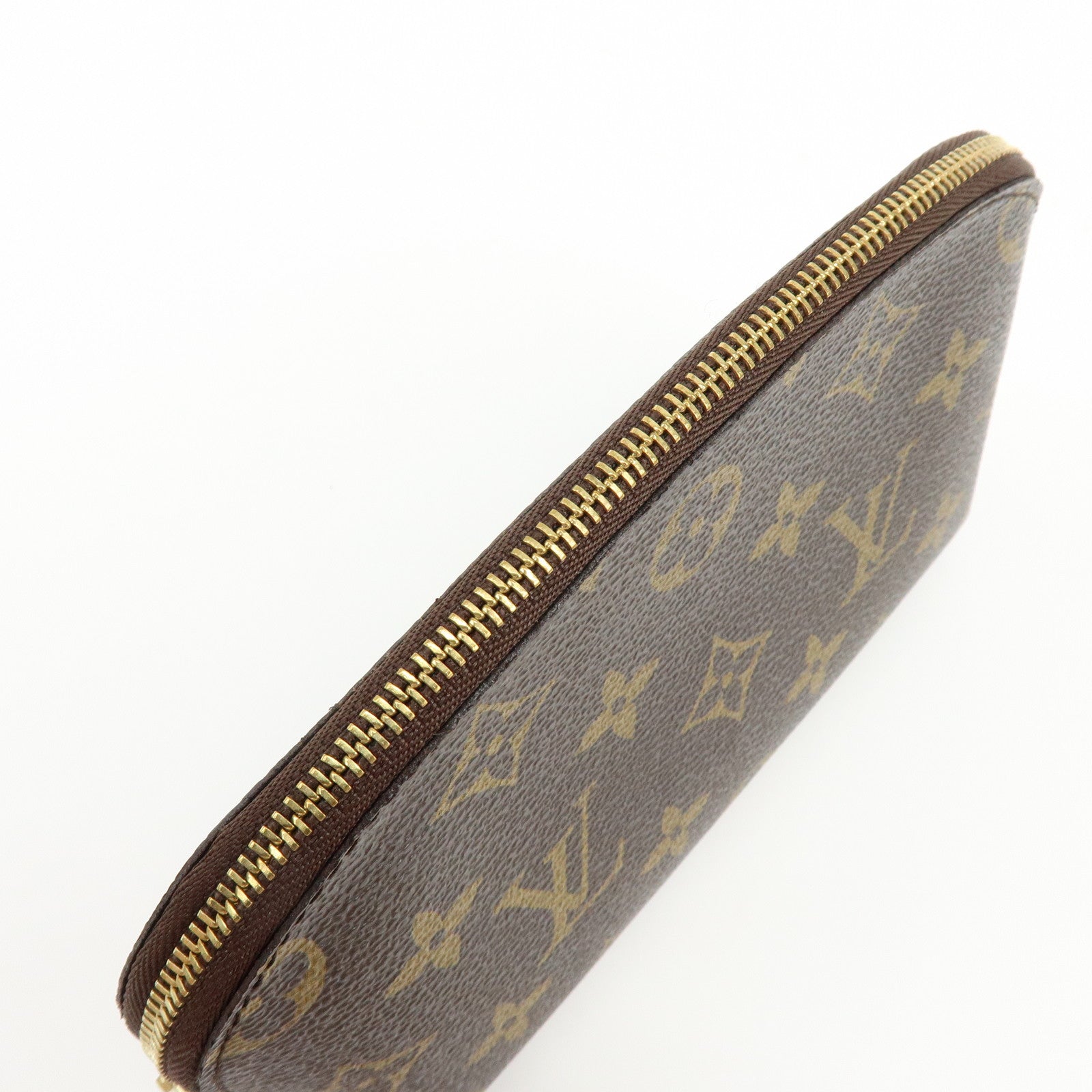 Louis Vuitton Monogram Pochette Cosmetic PM Pouch Brown M47515