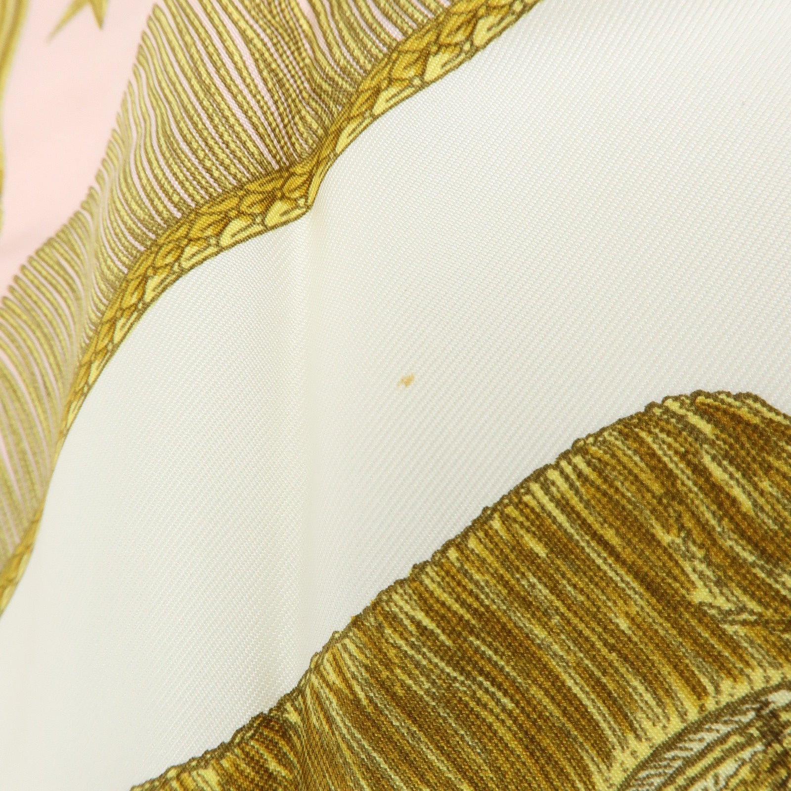 HERMES Carre 90 Silk 100% Scarf Poste et Cavalerie Light Pink Gold