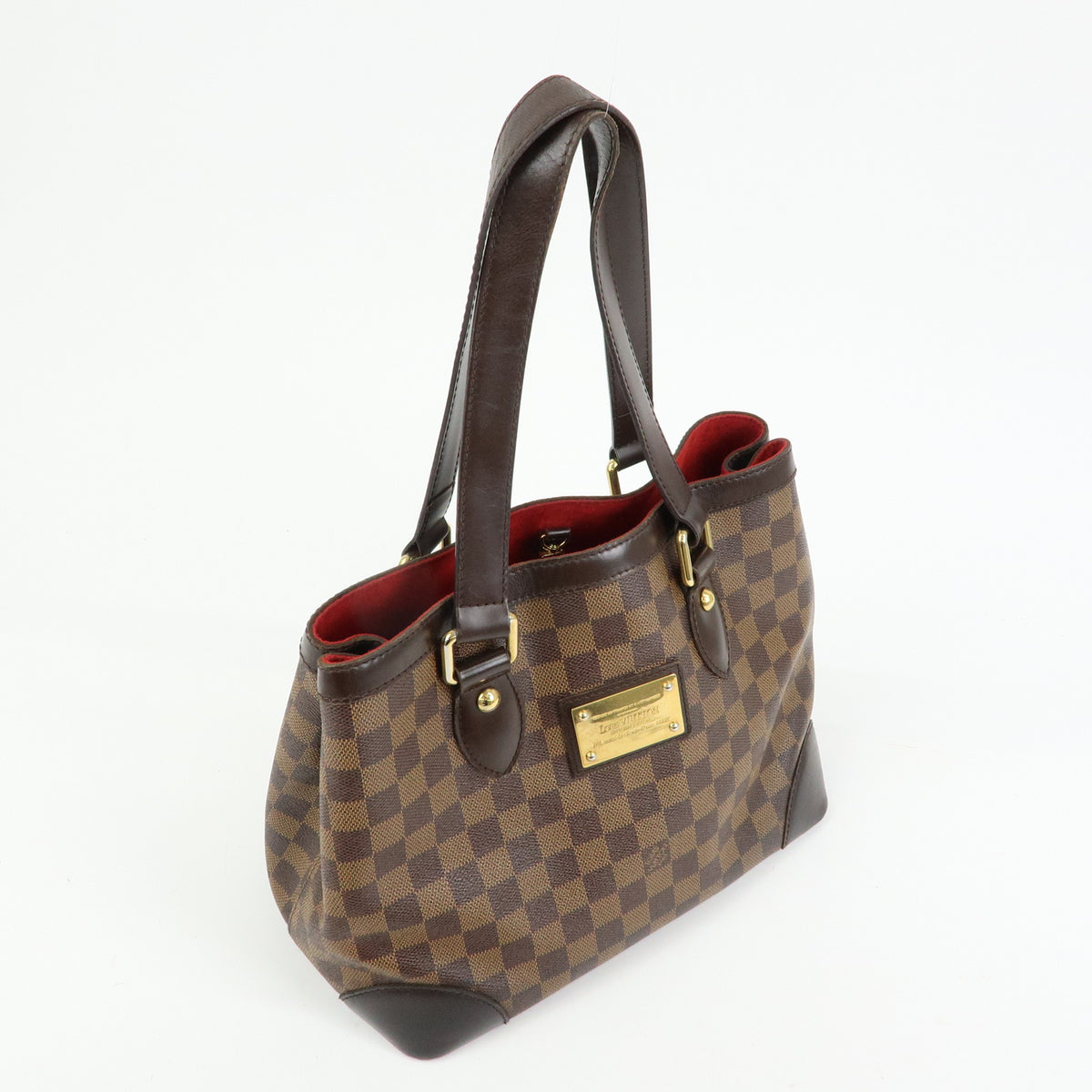 Louis Vuitton Damier Ebene Hampstead PM Hand Bag Tote Bag N51205
