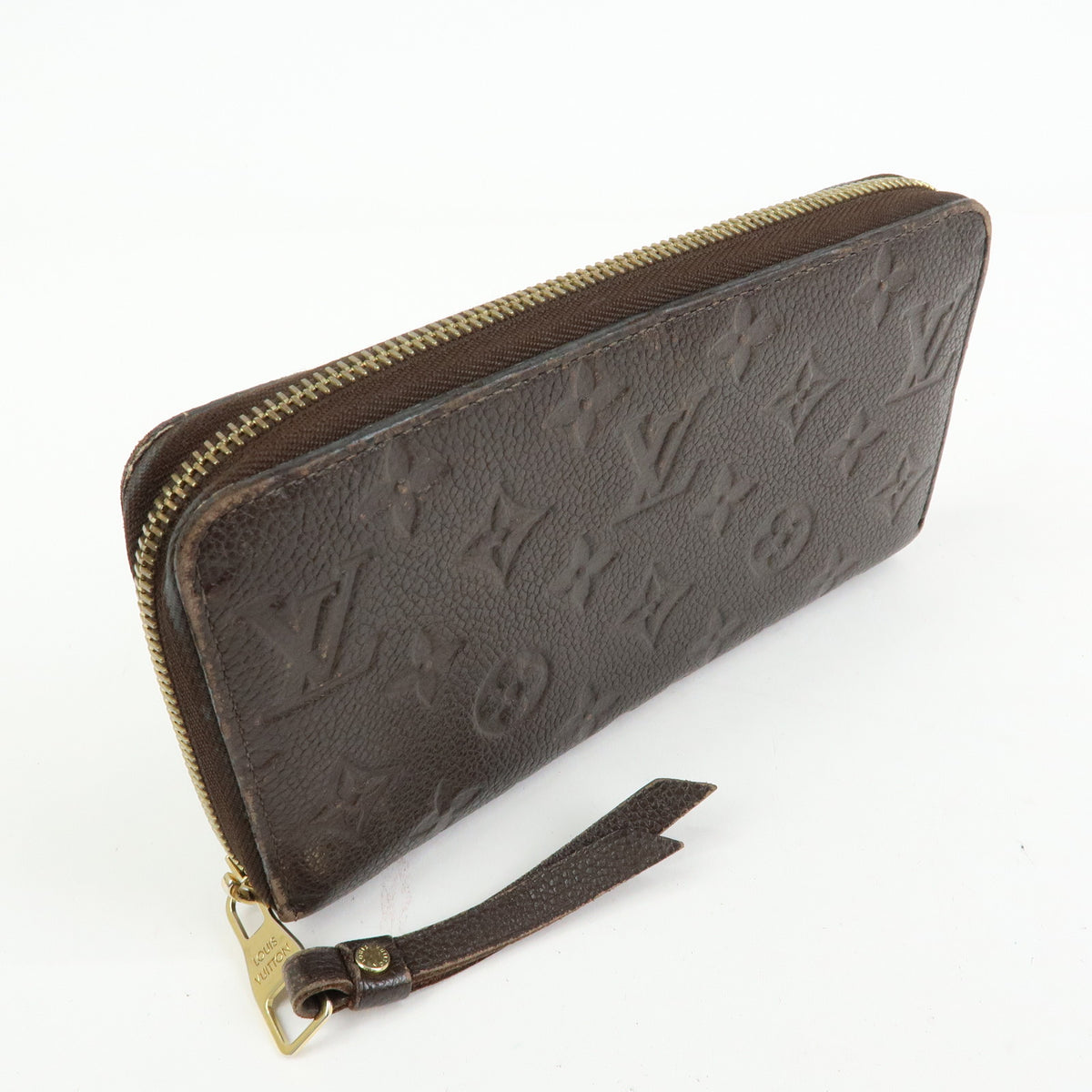 Louis Vuitton Monogram Empreinte Round Zippy Wallet Terre M60548