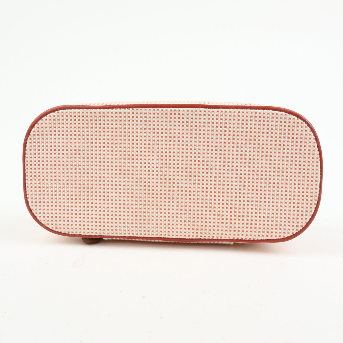 HERMES Toile H Escale Cosmetic Pouch Accesory Pouch Vermilion