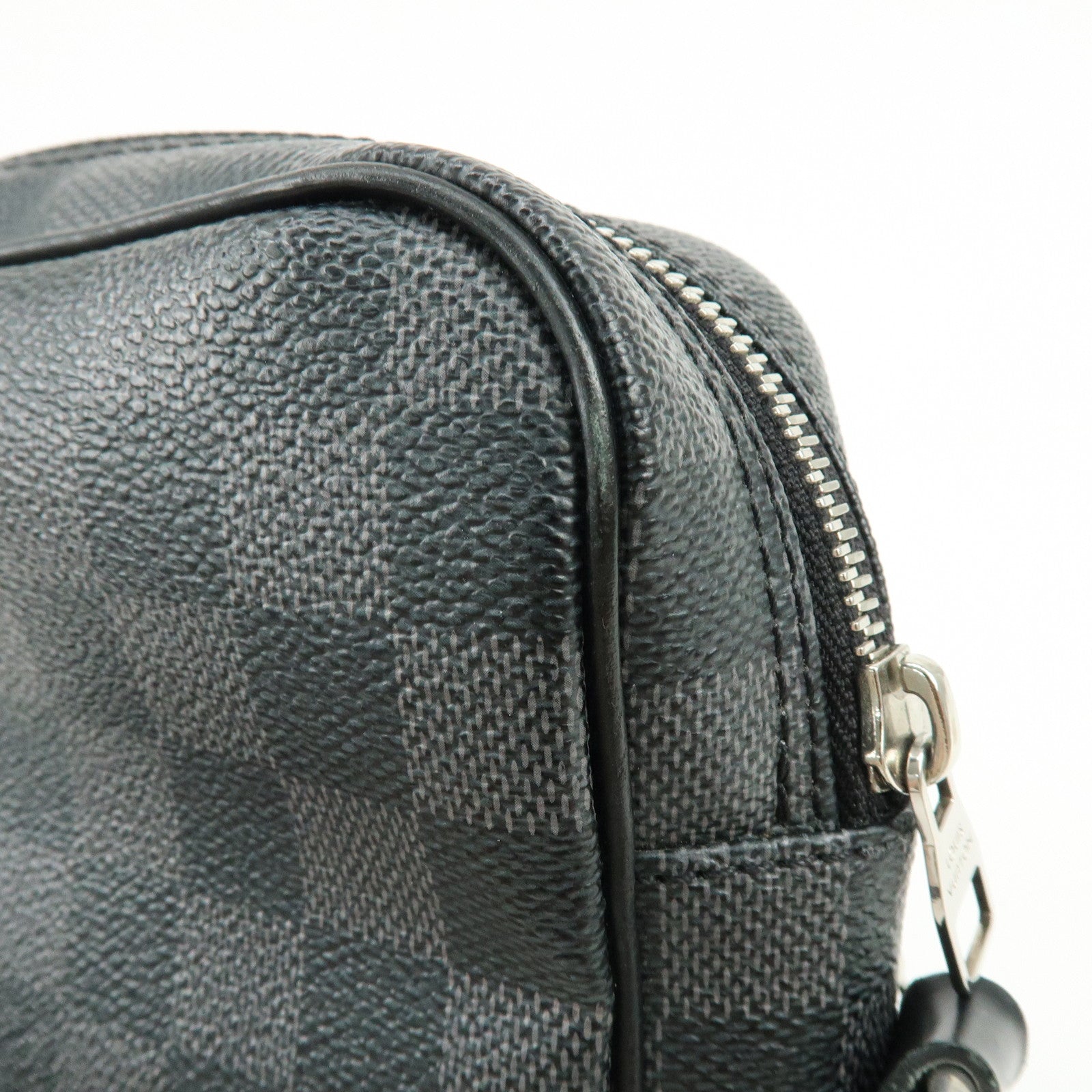 Louis Vuitton Damier Graphite Rem Shoulder Crossbody Bag Black N41446