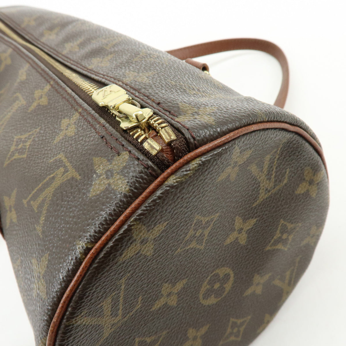 Louis Vuitton Monogram Papillon 30 Hand Bag Brown M51365