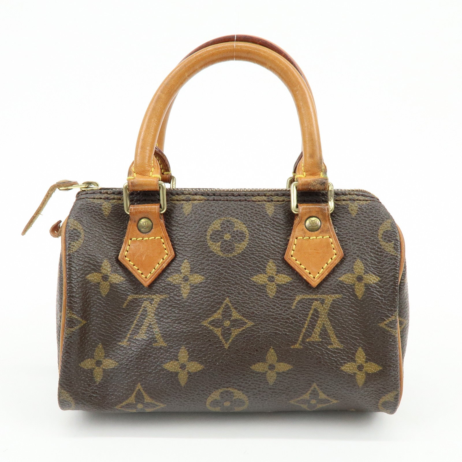 Louis Vuitton Monogram Canvas Mini Speedy Hand Bag & Strap M41534