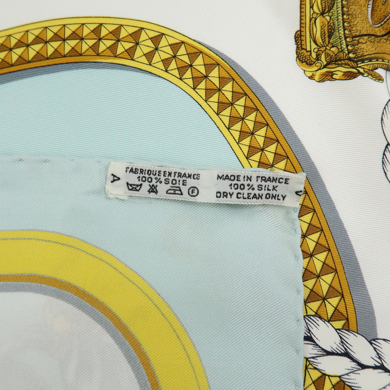 HERMES Set of 2 Carre90 Silk 100% Scarf La MARINE a RAMES/GRAND APPARAT