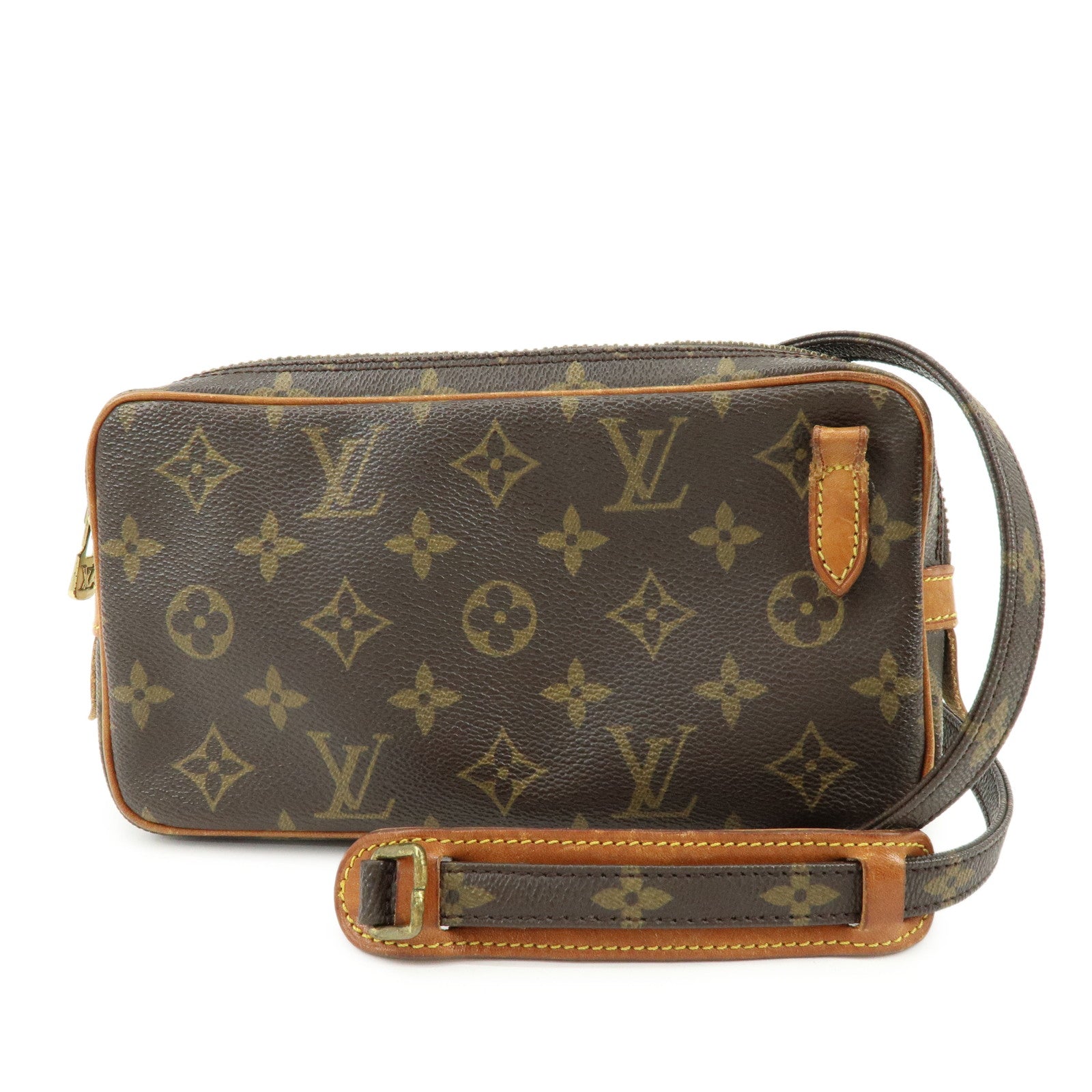 Louis Vuitton Monogram Pochette Marly Bandouliere Bag Brown M51828