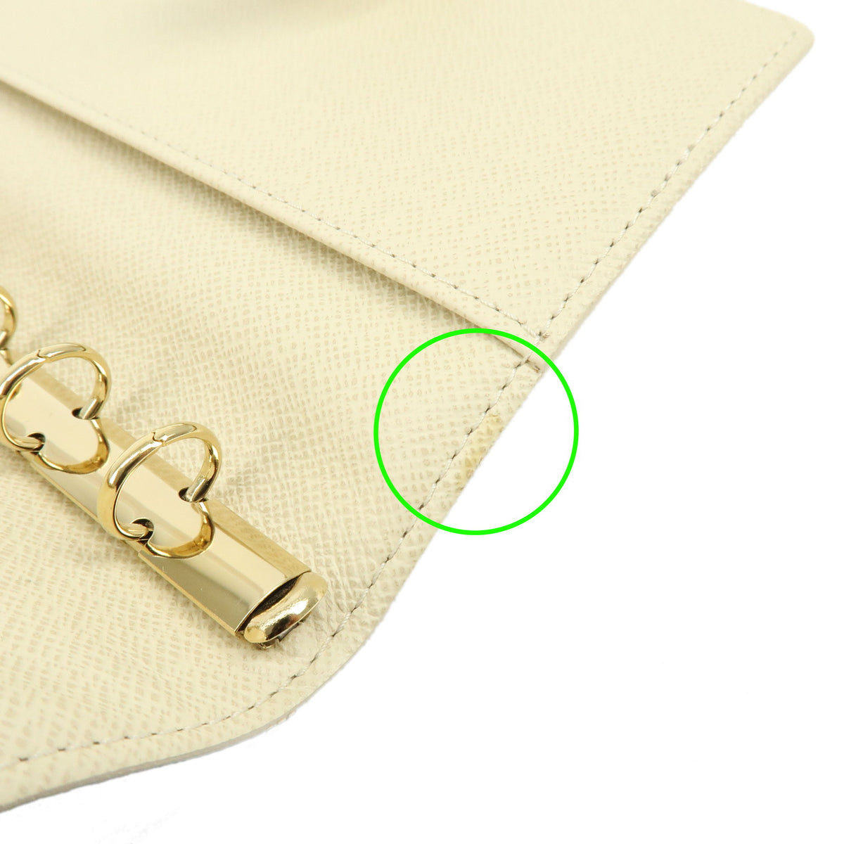 Louis Vuitton Damier Azur Agenda PM Planner Cover Ivory R20706