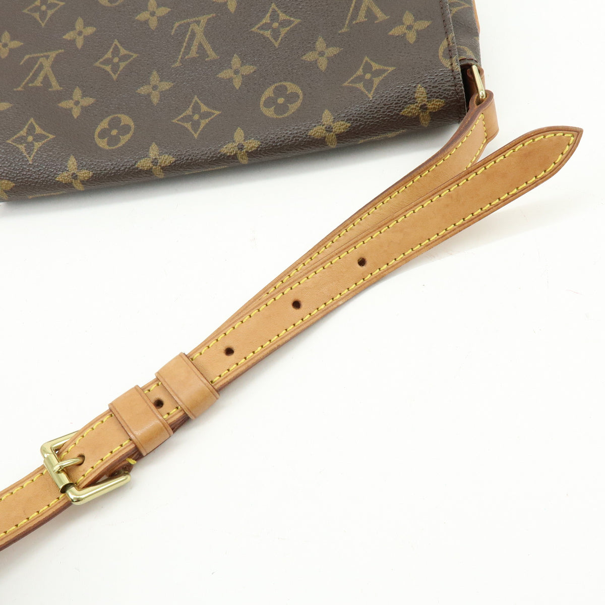 Louis Vuitton Monogram Musette Tango Short Shoulder Bag Brown M51257