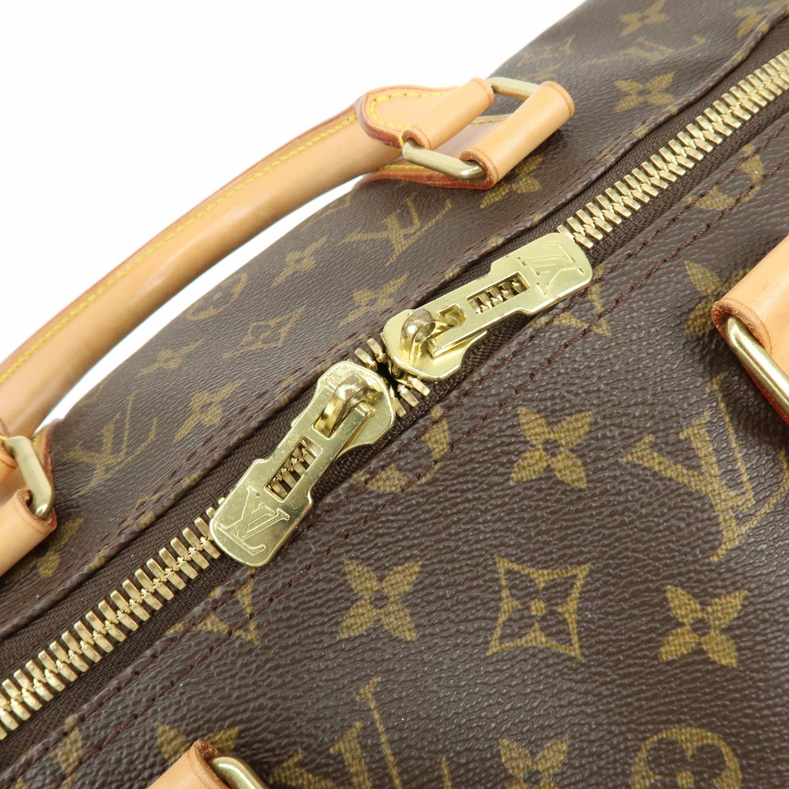 Louis Vuitton Monogram Keep All Bandouliere 50 Boston Bag Brown M41416