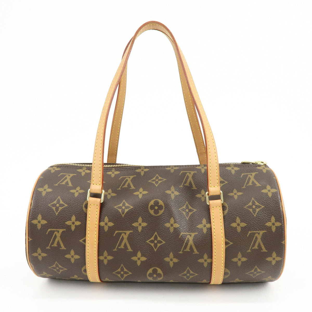 Louis Vuitton Monogram Papillon 30 Hand Bag Brown M51385