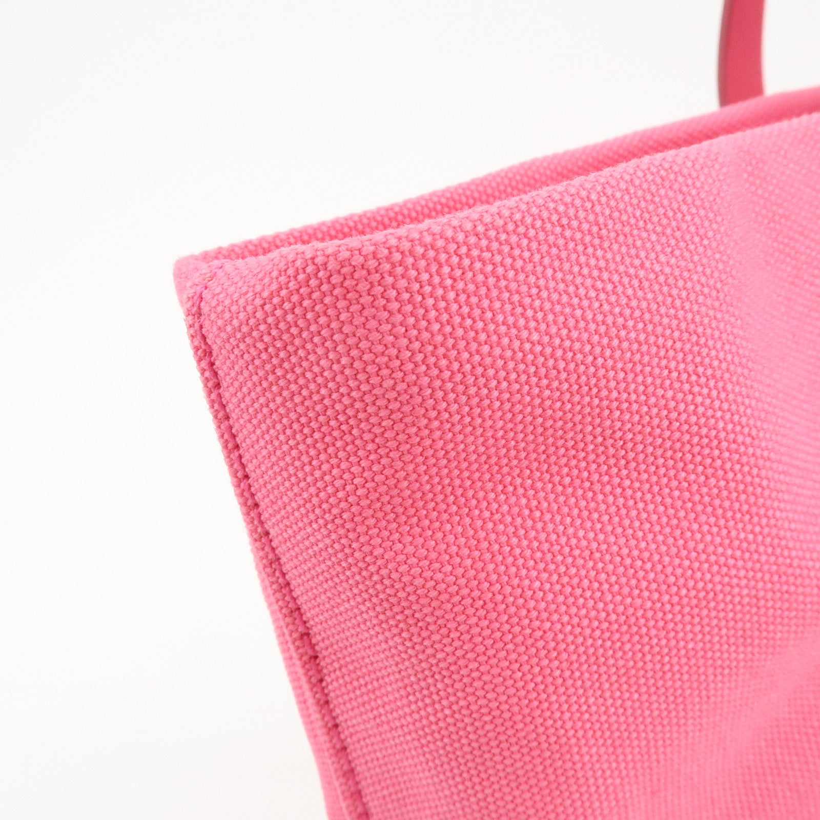 MIU MIU Canvas Leather Tote Bag Shoulder Bag Pink 5BG116