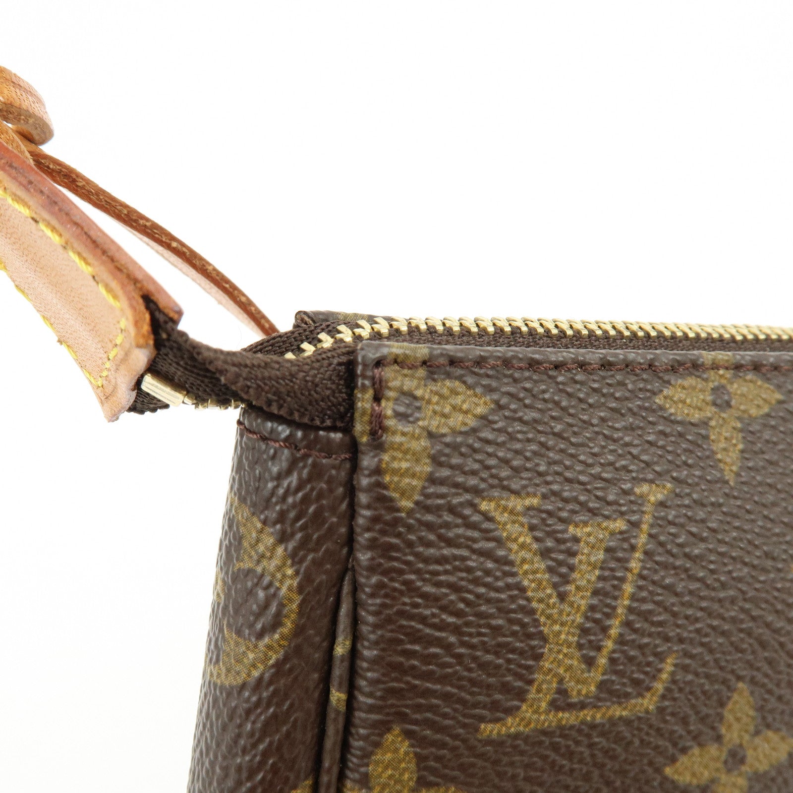 Louis Vuitton Monogram Pochette Accessoires Hand Bag Brown M51980