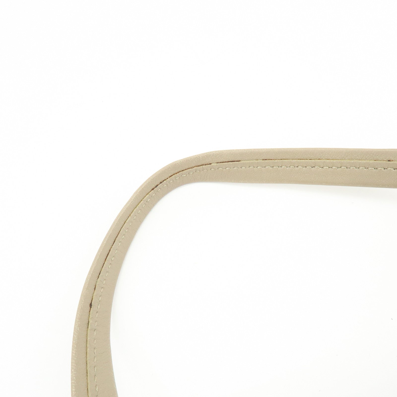 CELINE Leather Tote Bag Shoulder Bag Greige