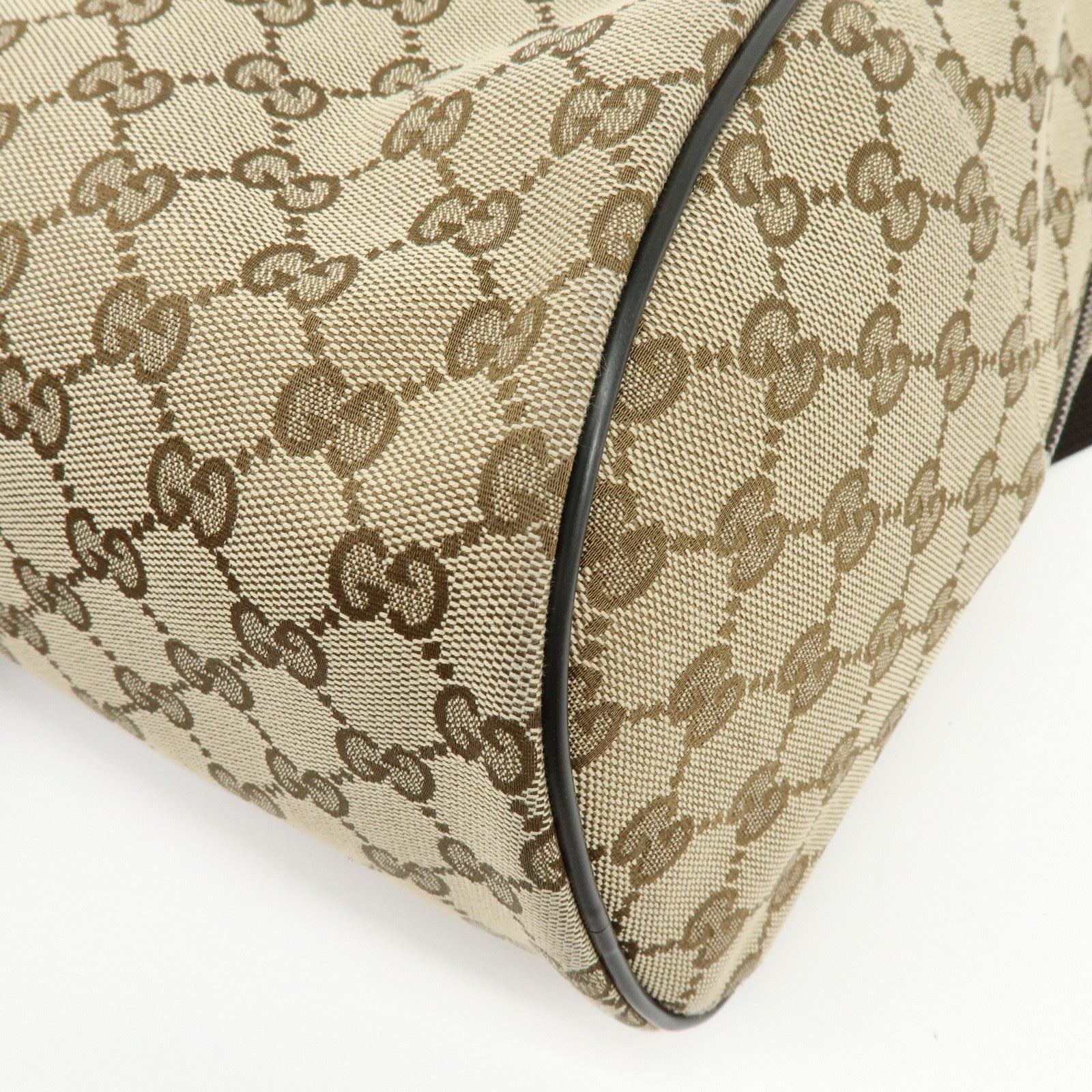 GUCCI GG Canvas Leather Backpack Rucksuck Beige Brown 449906