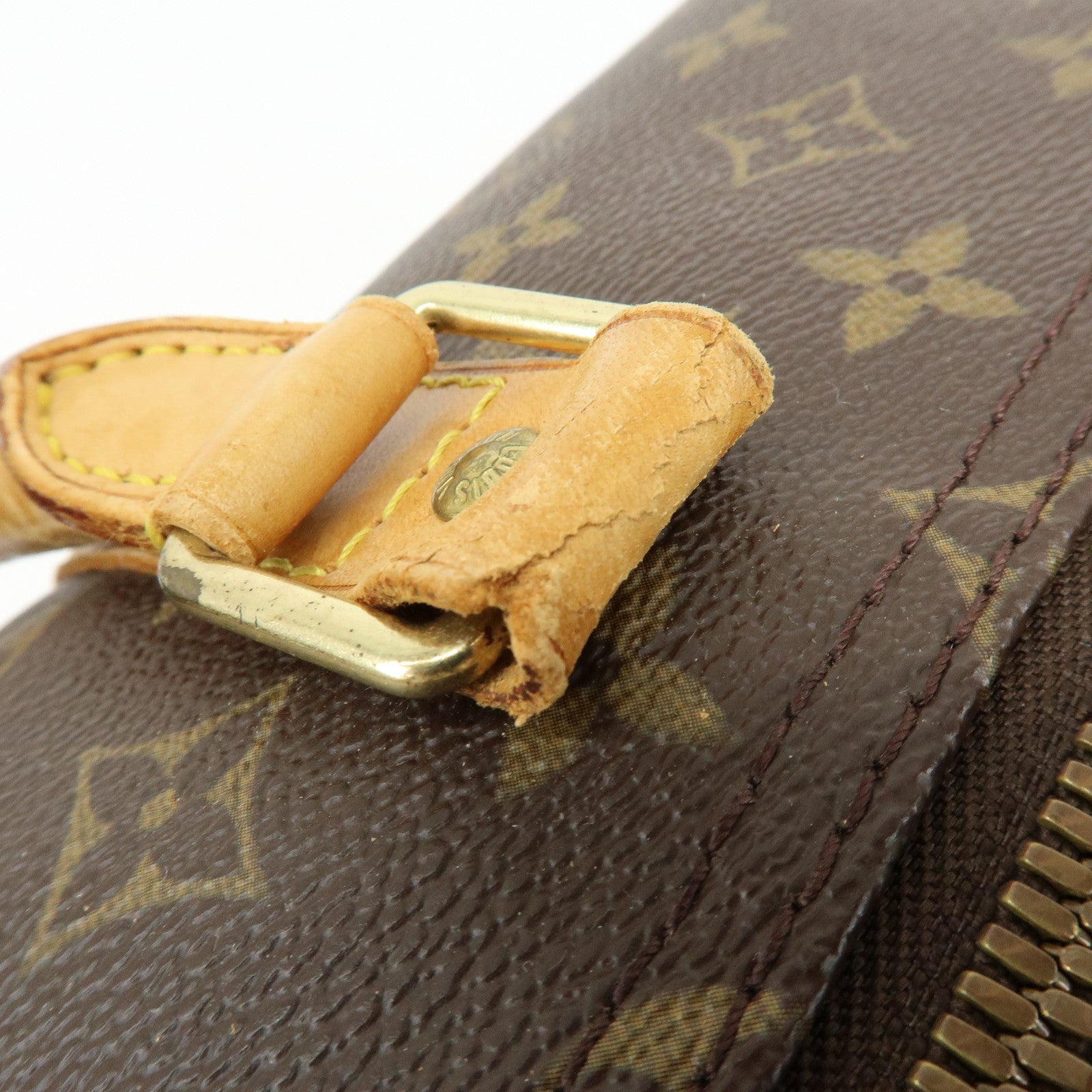 Louis Vuitton Monogram Keep All 55 Boston Bag Hand Bag Brown M41424
