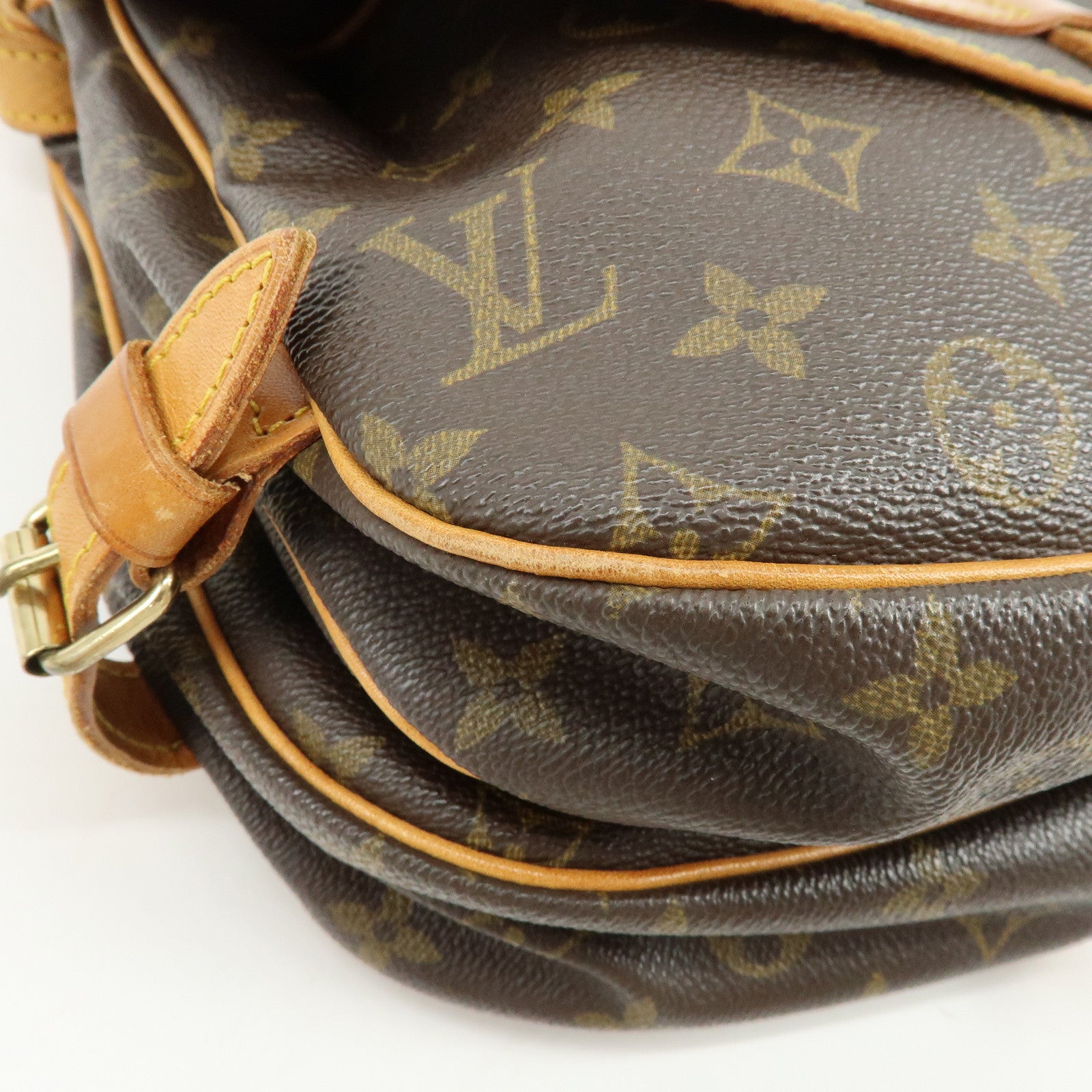 Louis Vuitton Monogram Saumur 30 Canvas Shoulder Bag Brown M42256