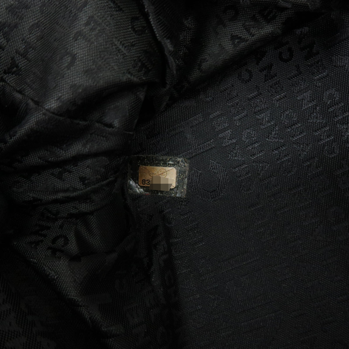 CHANEL Chocolate Bar COCO Mark Caviarskin Hand Bag Mini Boston Bag
