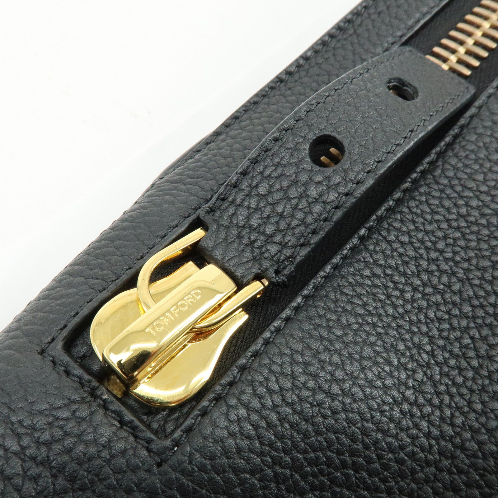 TOM FORD Alix Hobo Leather Shoulder Bag Black