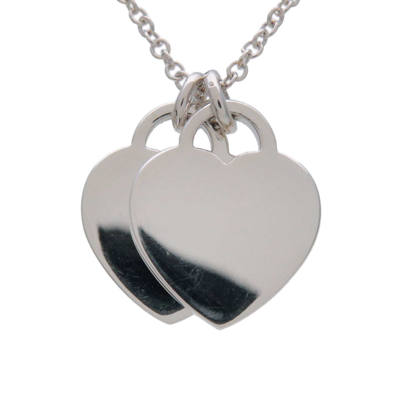 Tiffany & Co Return to Tiffany Double Heart Tag 1P Diamond Necklace