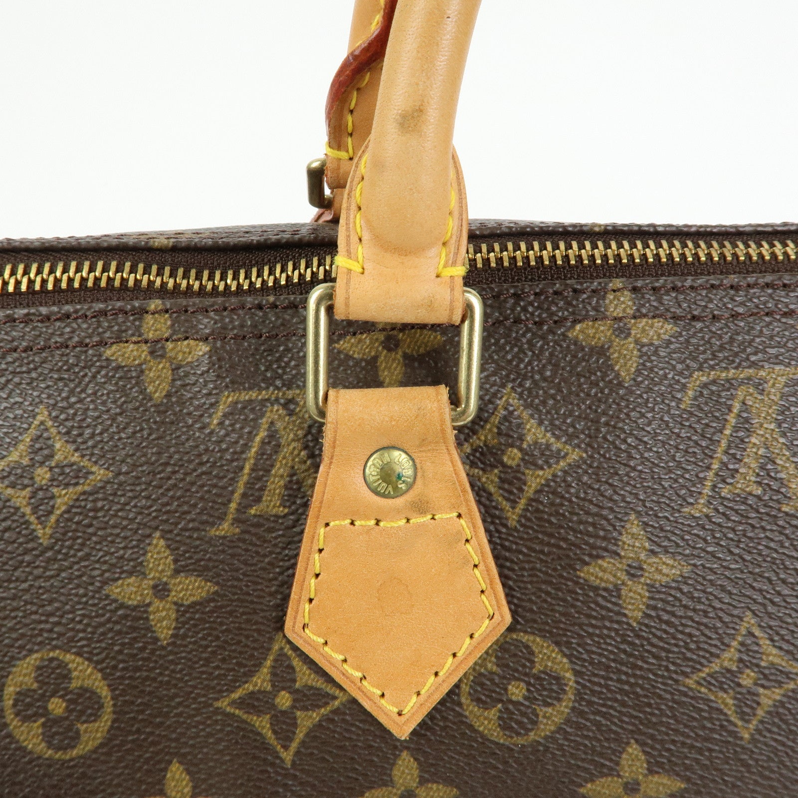 Louis Vuitton Monogram Speedy 40 Hand Bag Boston Bag Brown M41522