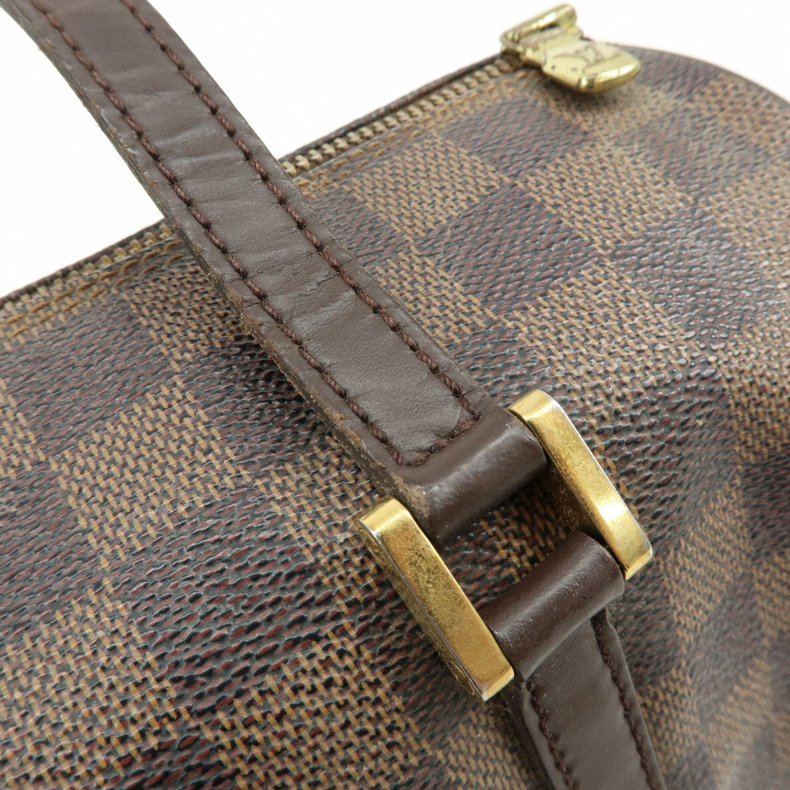 Louis Vuitton Damier Ebene Papillon 30 Hand Bag Brown N51303