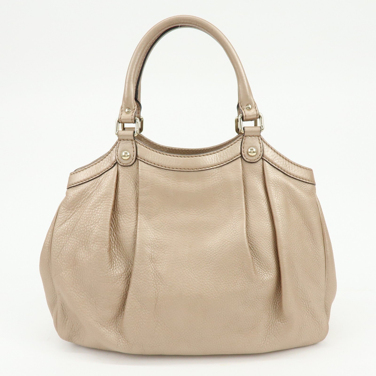 GUCCI Sukey Interlocking G GG Leather Tote Bag Hand Bag Pink 211944
