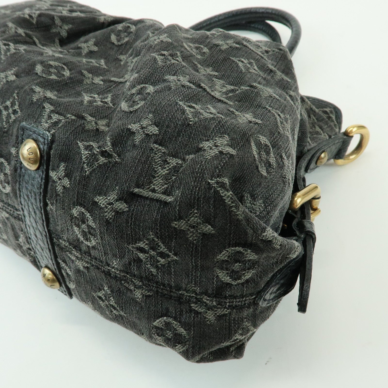 Louis Vuitton Monogram Denim Neo Cabby MM 2Way Bag Noir M95351