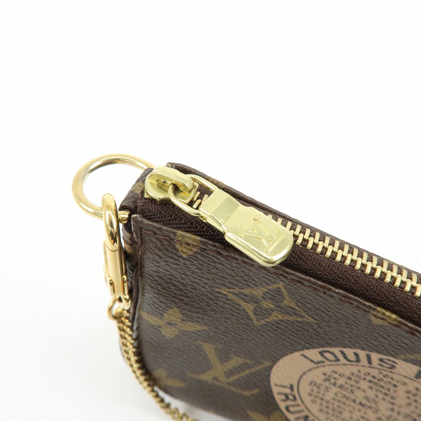 Louis Vuitton Monogram T&B Mini Pochette Accessoires Hand Bag M60153