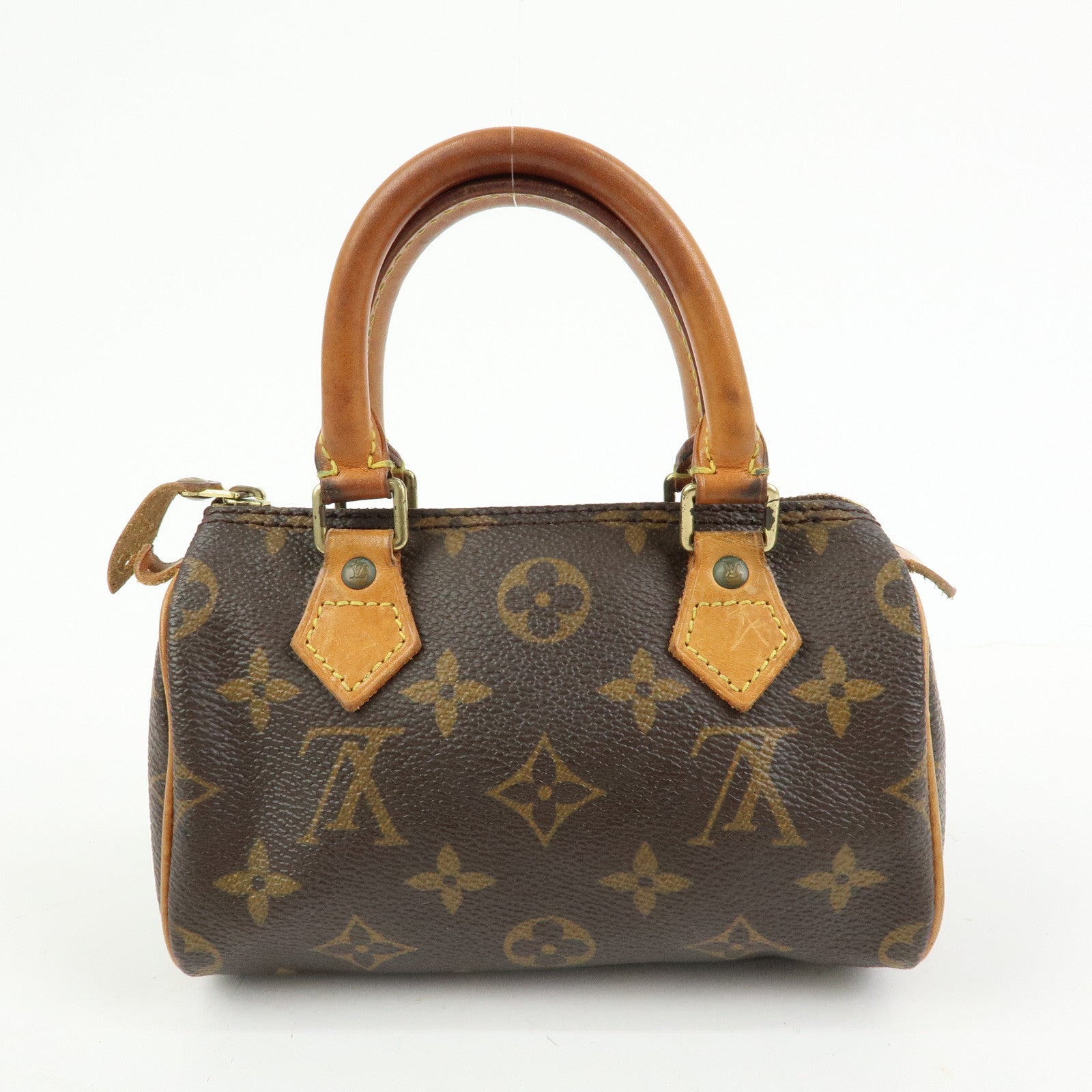 Louis Vuitton Monogram Mini Speedy & Strap 2Way Hand Bag Brown M41534