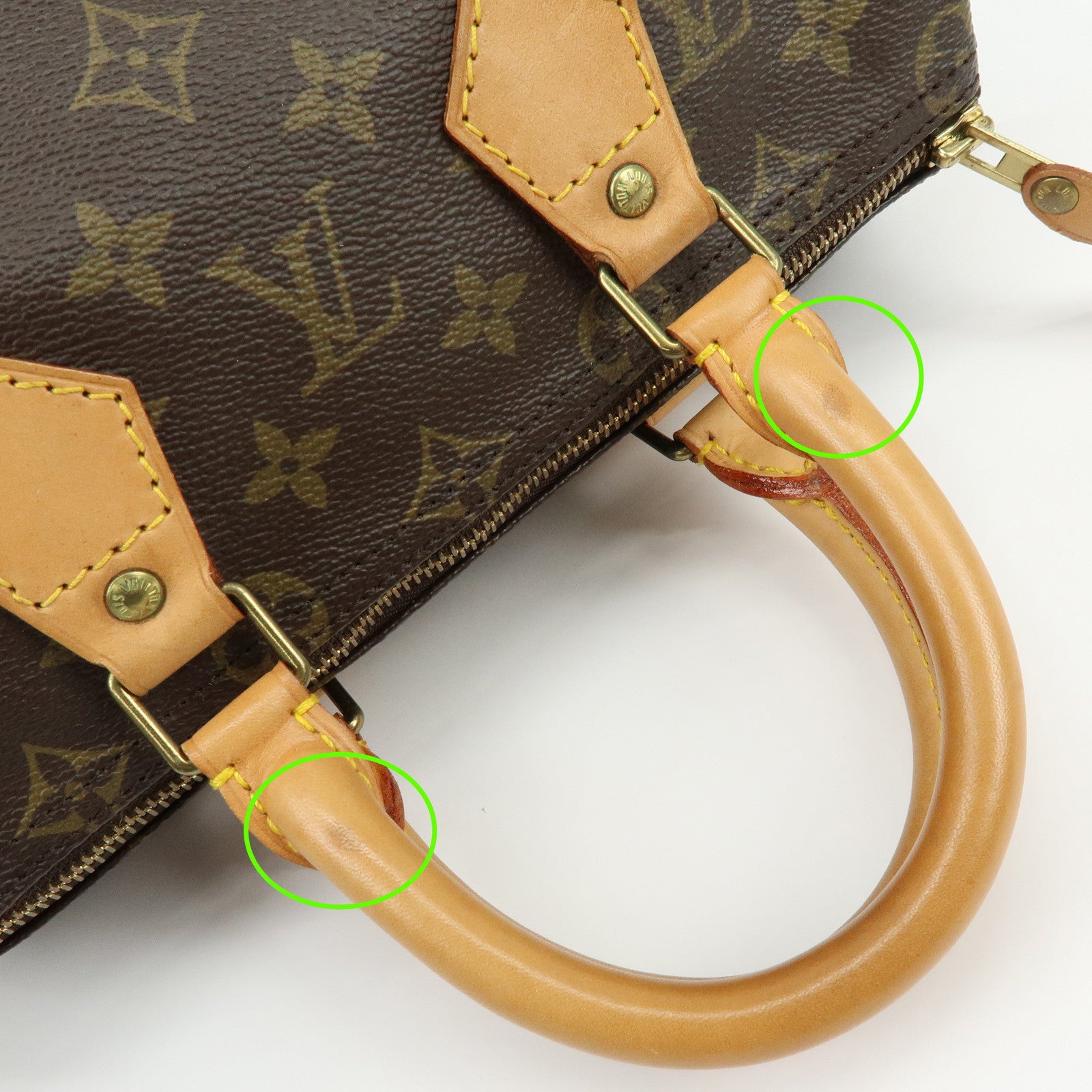 Louis Vuitton Monogram Speedy 25 Boston Bag Hand Bag Brown M41528
