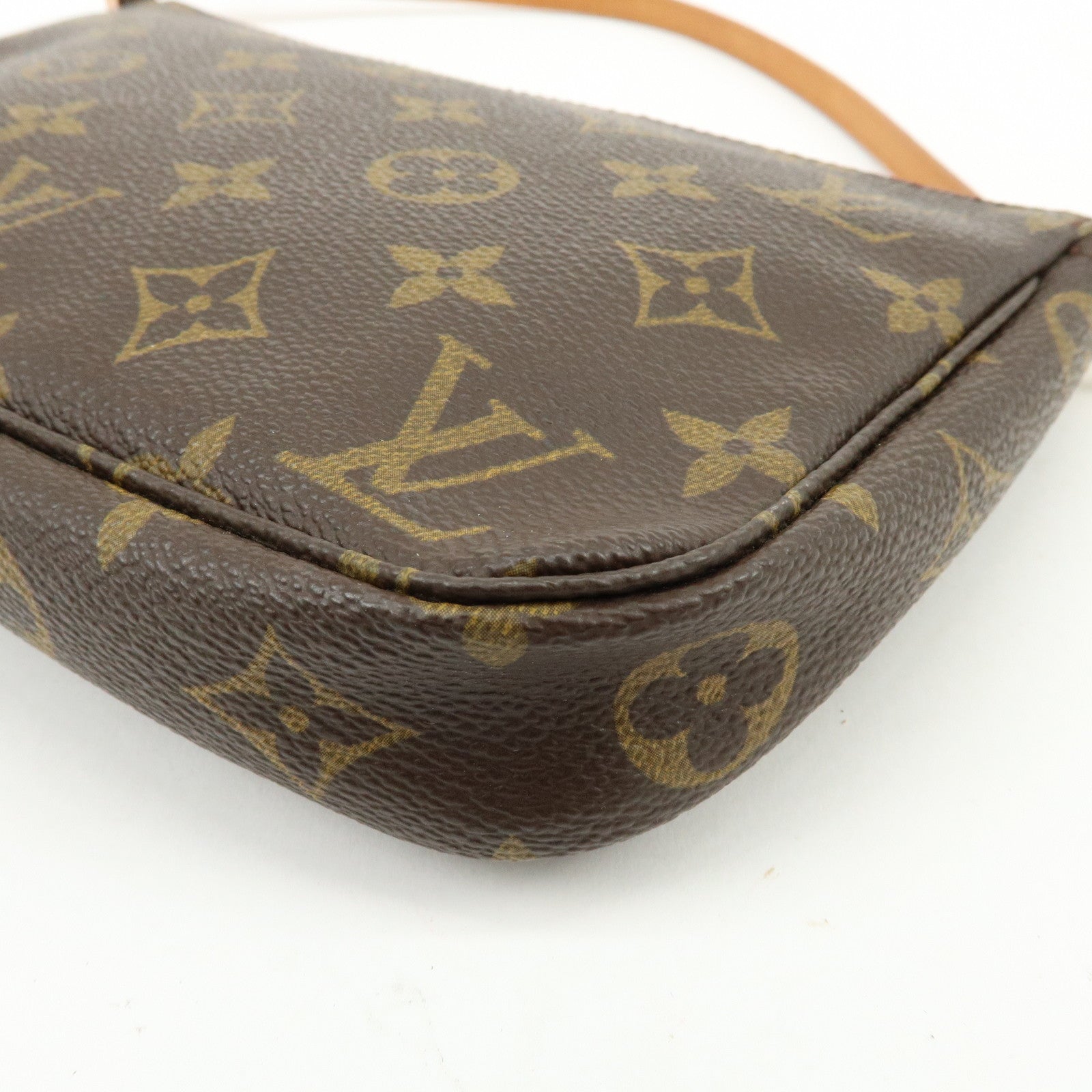 Louis Vuitton Monogram Pochette Accessoires Hand Bag Brown M51980
