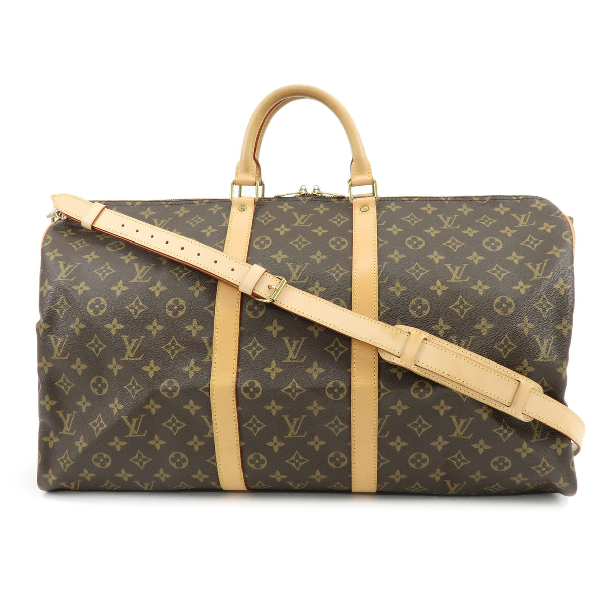 Louis Vuitton Monogram Keep All Bandouliere 55 Boston Bag M41414