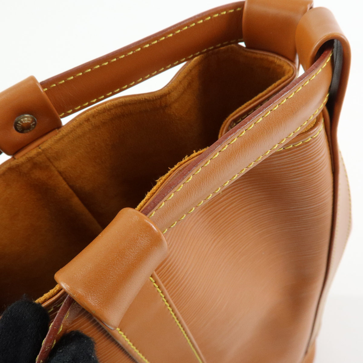 Louis Vuitton Epi Randonnee PM Shoulder Bag Zipang Gold M52358