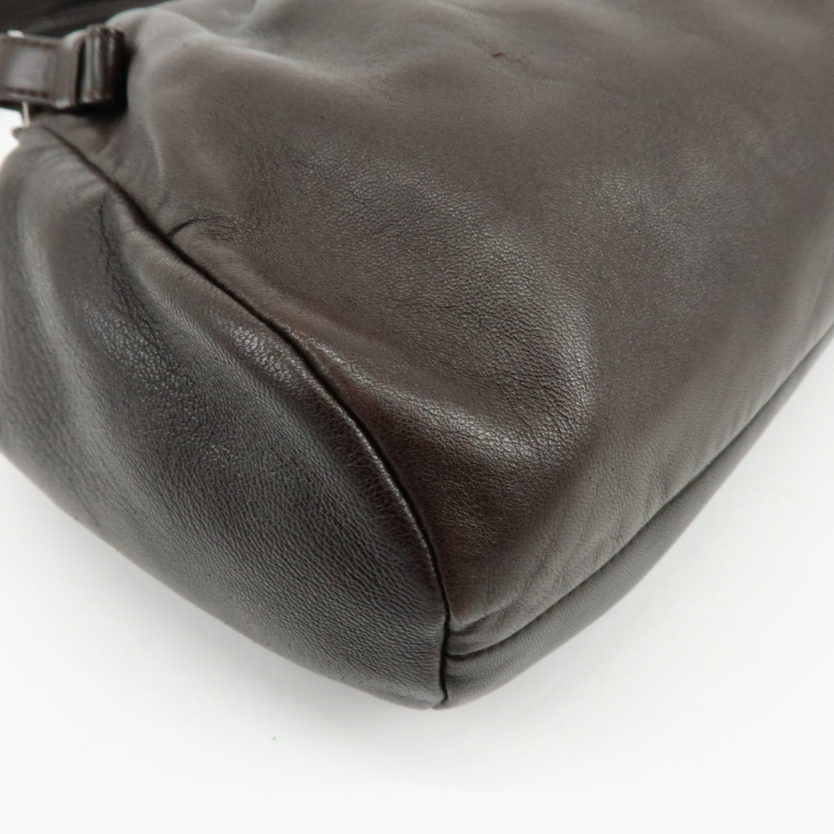 LOEWE Anagram Nappa Leather Shoulder Bag Hand Bag Dark Brown